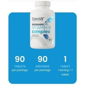 ostrovit ostrovit, vitamin b complex 90 tabs complément de vitamines b, c & e, vitamine b