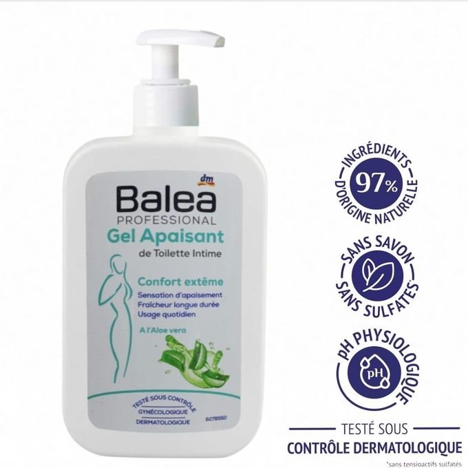 balea gel intime femme apaisant à l'aloe vera 220 ml balea gel intime femme apaisant à l'aloe vera 220 ml